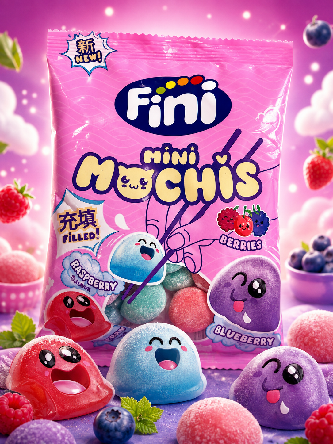 100g Mini Mochis Berries