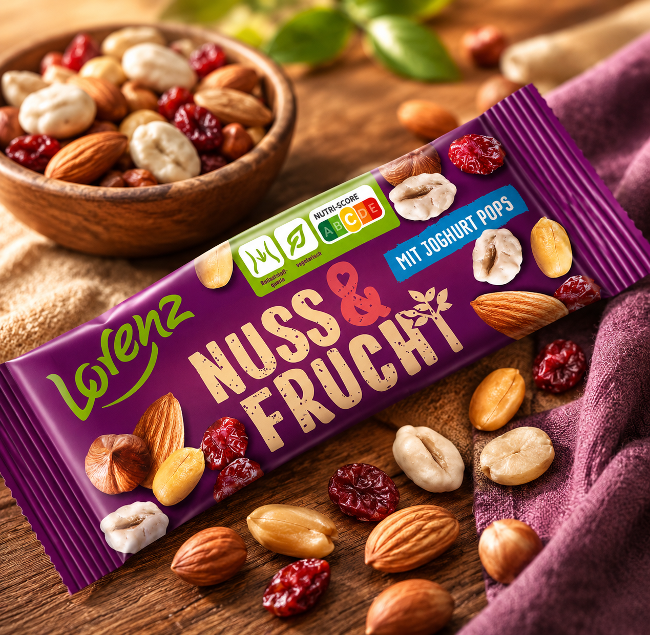 Lorenz Nuss & Frucht mit Joghurt Pops 40g